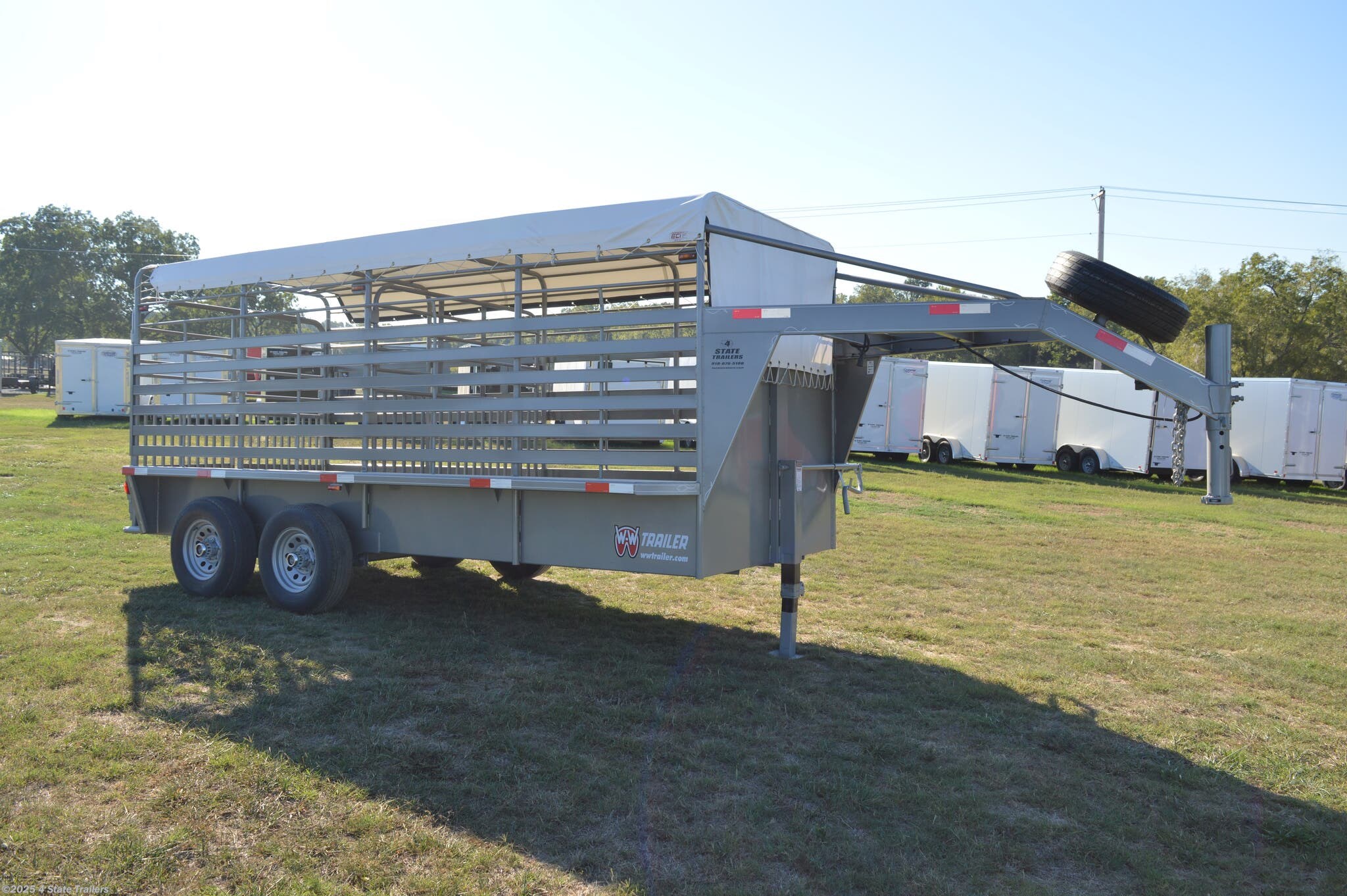 6x16 Cattle/Livestock Trailer for sale | New W-W Trailer 6x16 Gooseneck ...