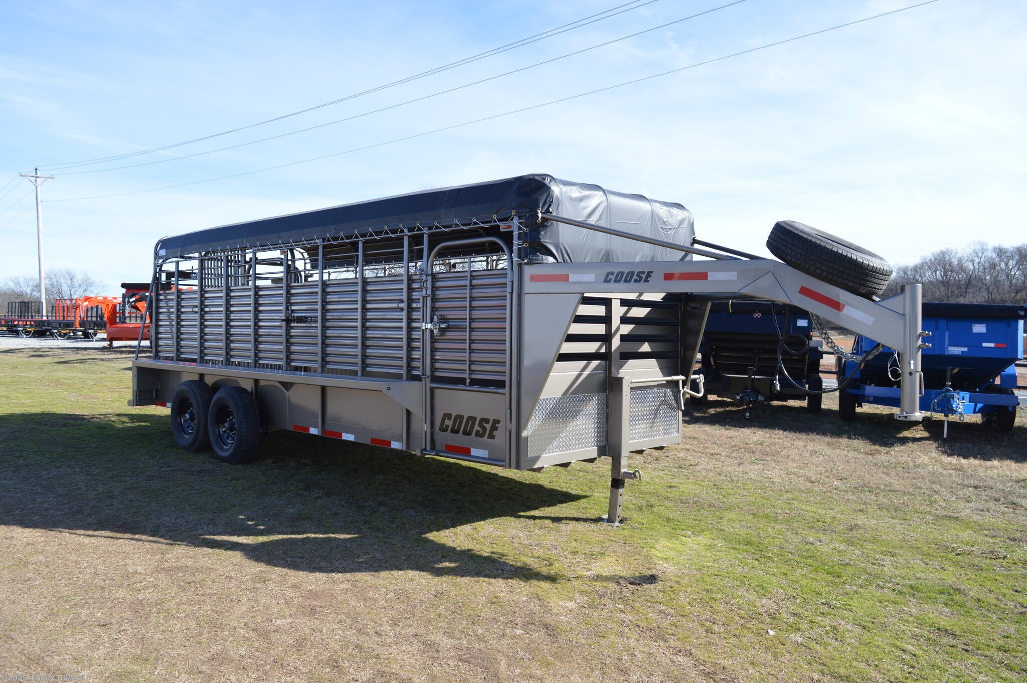 6x20 Cattle/Livestock Trailer for sale New Coose 6'8x20'x6'6 Rubber