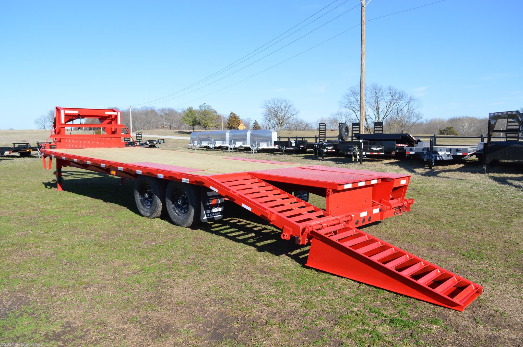 8x25 Flatbed/Flat Deck (Heavy Duty) Trailer for sale | New Friesen 8 ...