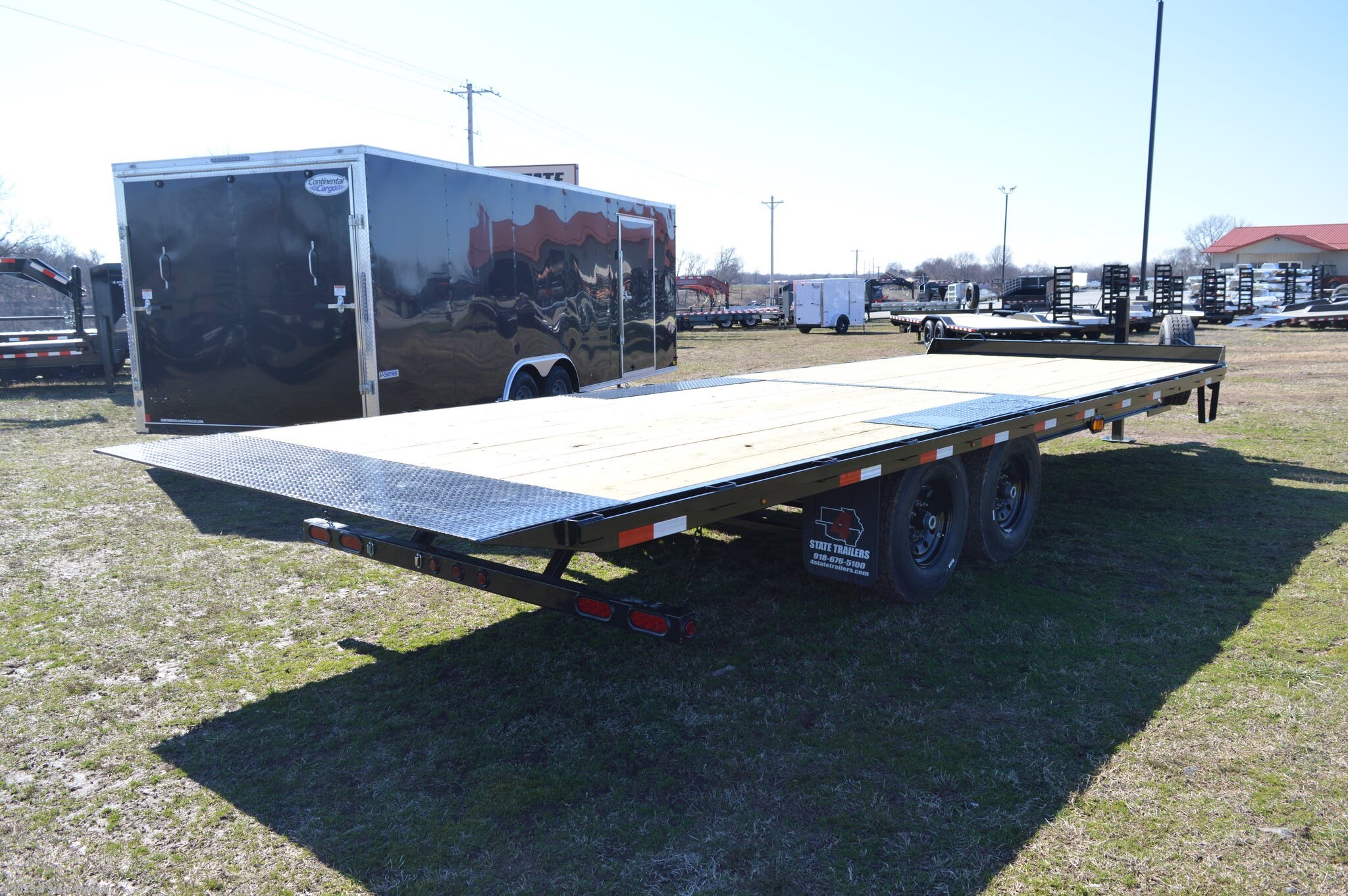 8x24 Flatbed/Flat Deck (Heavy Duty) Trailer for sale New Friesen 102