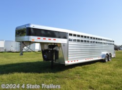 2024 4-Star by 4-Star Trailers, Inc. 7X28X6'6 DELUXE STOCK TRAILER WITH WERM FLOORING