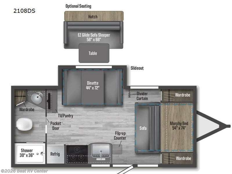 Used 2022 Winnebago Micro Minnie 2108DS available in Turlock, California