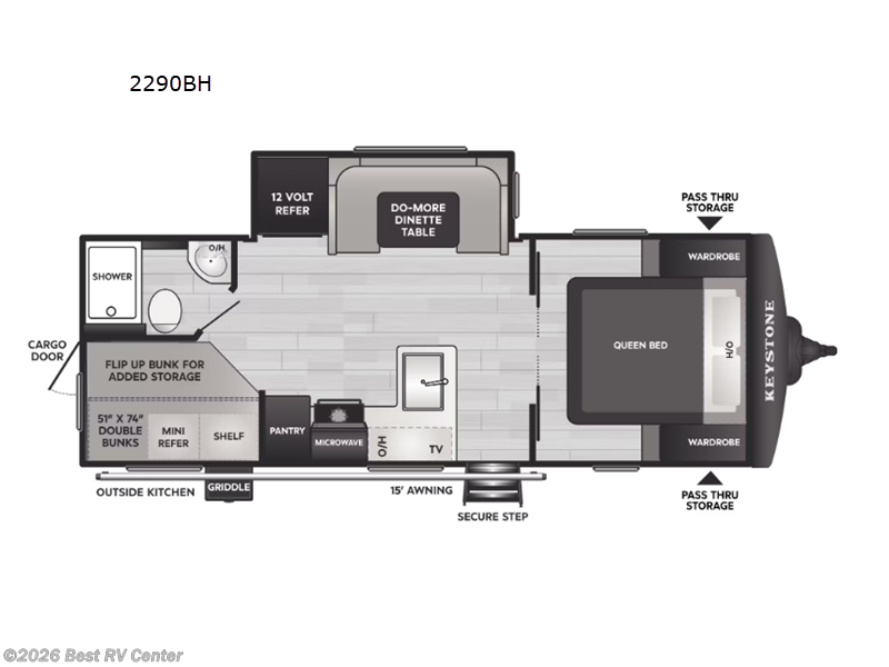 New 2026 Keystone Bullet Crossfire 2290BH available in Turlock, California