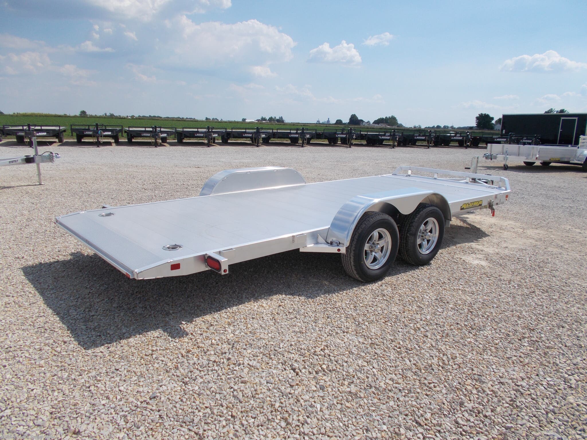 Tilt Deck 2021 Aluma 8216TILTTA 82X16' Aluminum Full Tiltbed Trailer