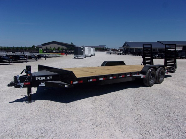 2021 Rice Trailers 16k HD Equipment 82X24' Flatbed Equipment Trailer w/Toolbox available in Arthur, IL
