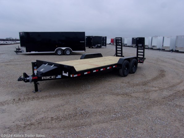 2022 Rice Trailers 14k Equipment 82X20' Flatbed Equipment Trailer w/Toolbox available in Arthur, IL