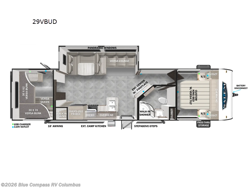 Used 2024 Forest River Salem 29VBUD available in Delaware, Ohio
