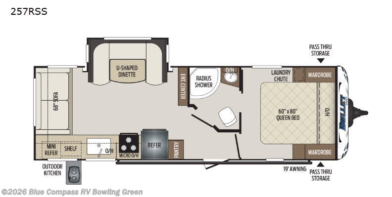 Used 2019 Keystone Bullet 257RSS available in Bowling Green, Kentucky