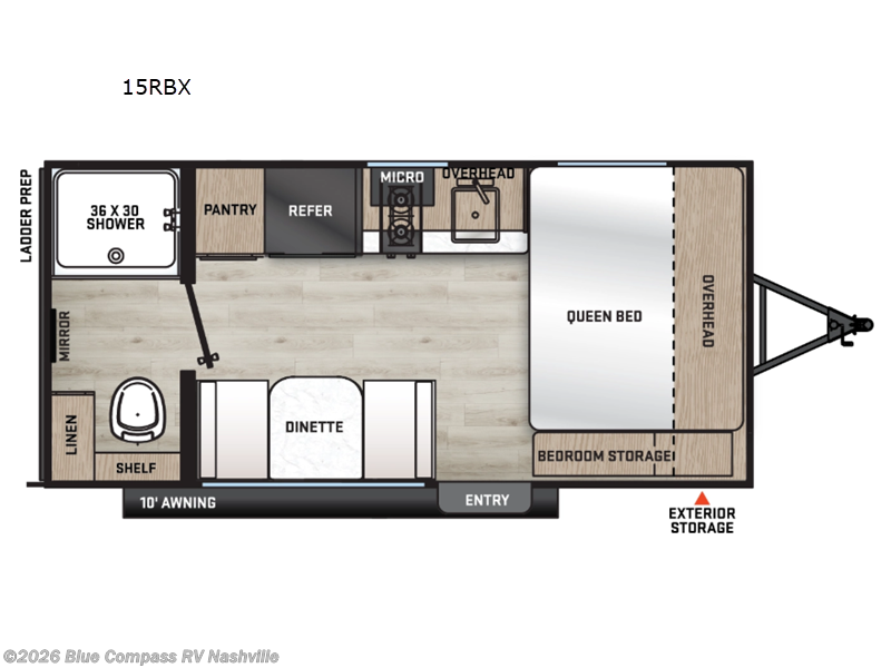 New 2026  Forest River Aurora Light 15RBX by Forest River from Blue Compass RV Nashville in Lebanon, TN