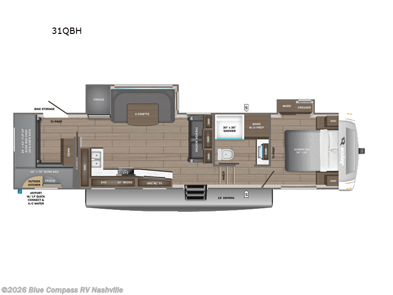 New 2027 Jayco Eagle 31QBH available in Lebanon, Tennessee