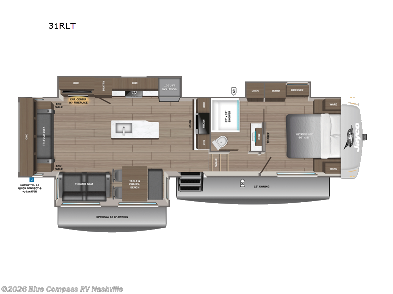 New 2027 Jayco Eagle 31RLT available in Lebanon, Tennessee