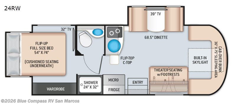 Used 2021 Thor Motor Coach Delano Sprinter 24RW available in San Marcos, California