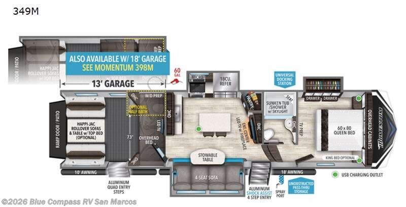 Used 2021 Grand Design Momentum 349M available in San Marcos, California
