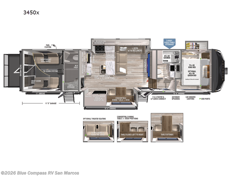 New 2027 Brinkley RV Model Gx 3450x available in San Marcos, California