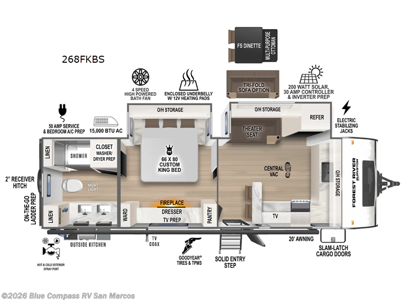 Used 2025  Forest River Grand Surveyor 268FKBS by Forest River from Blue Compass RV San Marcos in San Marcos, CA