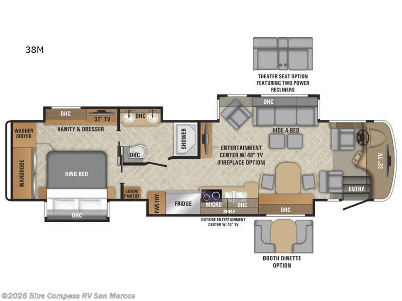 Used 2019  Entegra Coach Aspire 38M by Entegra Coach from Blue Compass RV San Marcos in San Marcos, CA