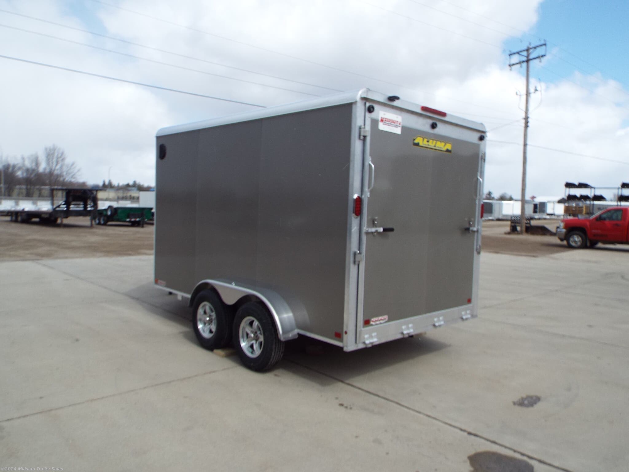 Cargo Trailer 2021 Aluma AE712TAR 7X12 Aluminum Enclosed Trailer