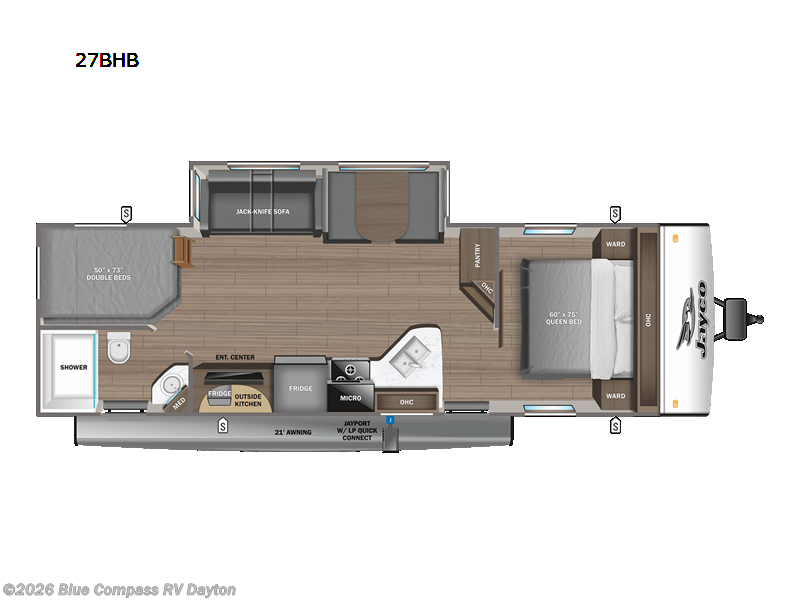 Used 2023 Jayco Jay Feather 27BHB available in New Carlisle, Ohio