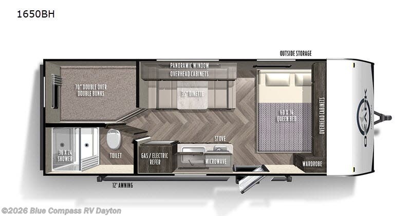 Used 2021 Forest River Ozark 1650BH available in New Carlisle, Ohio