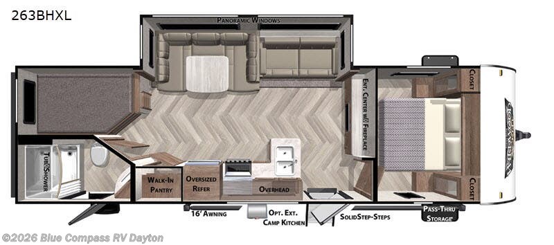 Used 2020 Forest River Wildwood 263BHXL available in New Carlisle, Ohio