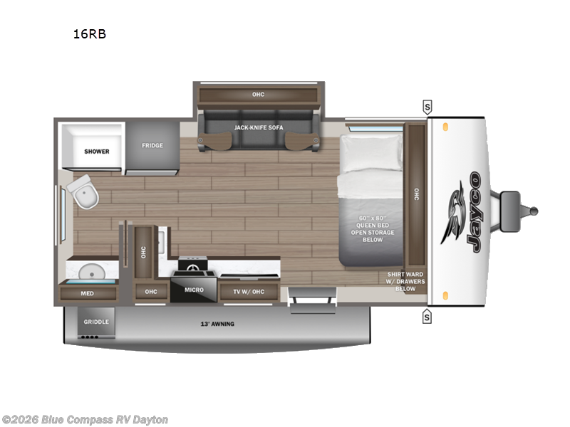 New 2027 Jayco Jay Feather Air 16RB available in New Carlisle, Ohio