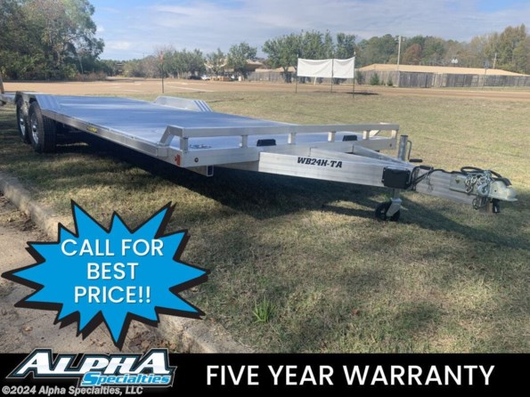 2024 Aluma WB24H-TA 24' Drive Over Fender Trailer 9990 GVWR available in Pearl, MS