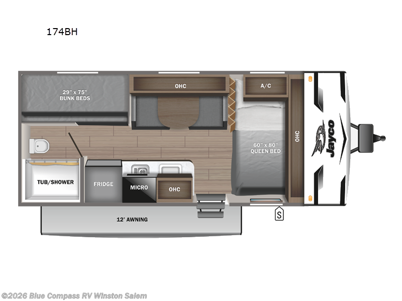New 2024  Jayco Jay Flight SLX 174BH by Jayco from Blue Compass RV Winston Salem in Rural Hall, NC