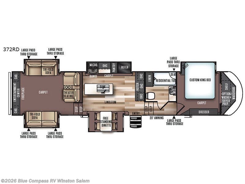 Used 2017 Forest River Wildwood Heritage Glen 372RD available in Rural Hall, North Carolina