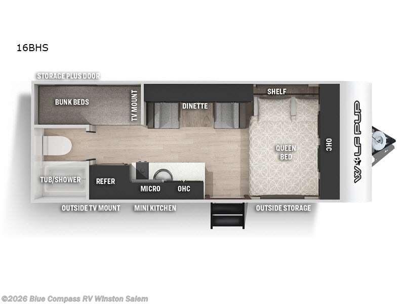 Used 2021 Forest River Cherokee Wolf Pup Black Label 16BHSBL available in Rural Hall, North Carolina