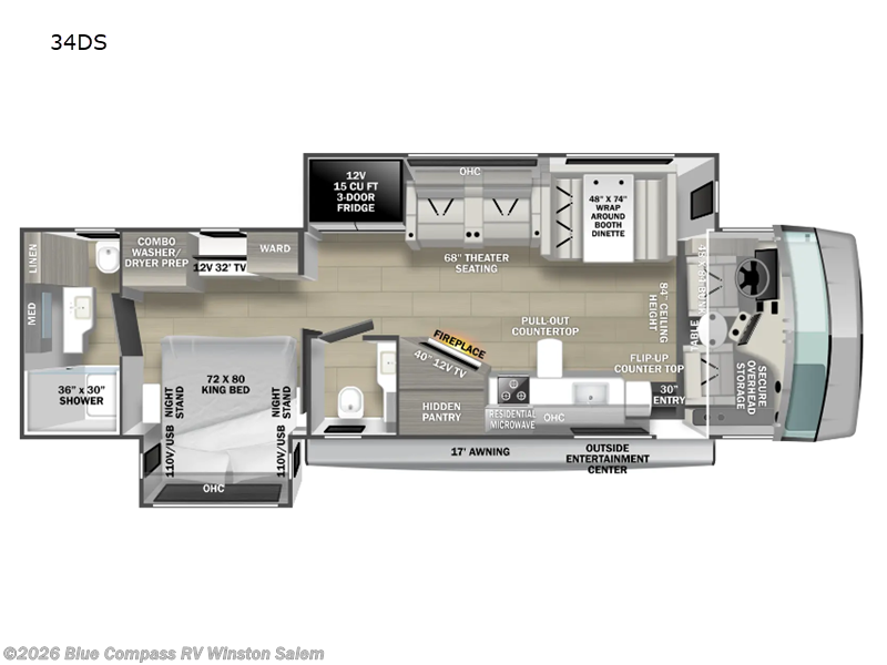 Used 2024 Forest River FR3 34DS available in Rural Hall, North Carolina