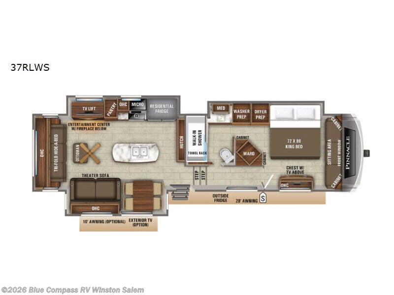 Used 2019 Jayco Pinnacle 37RLWS available in Rural Hall, North Carolina