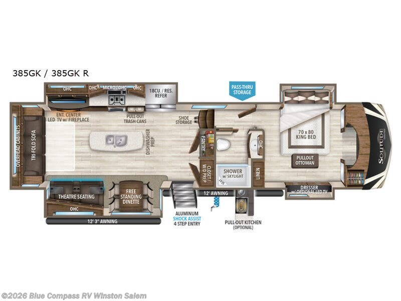 Used 2019 Grand Design Solitude 385GK R available in Rural Hall, North Carolina