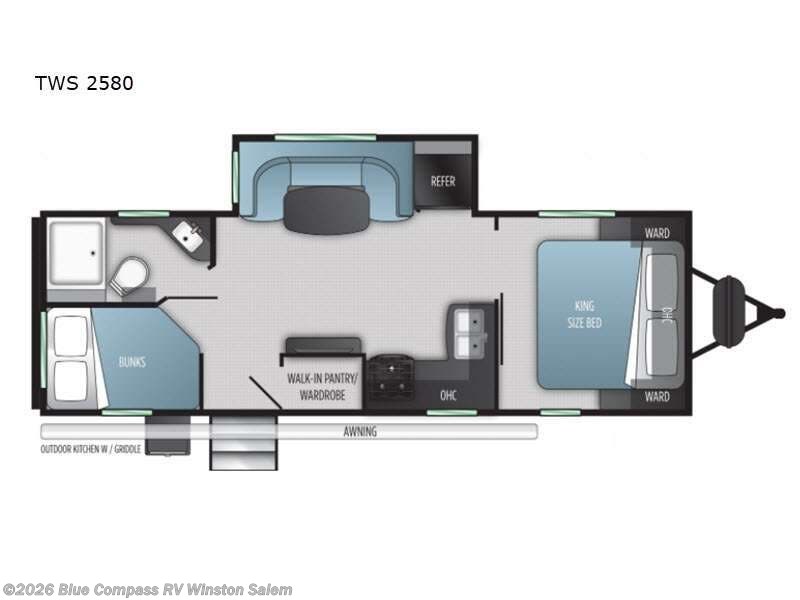 Used 2022  Cruiser RV Twilight Signature TWS 2580 by Cruiser RV from Blue Compass RV Winston Salem in Rural Hall, NC