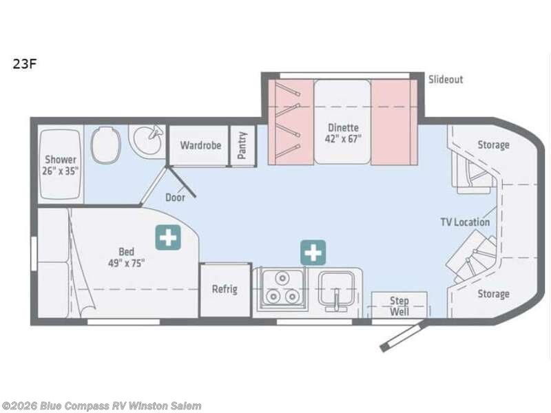 Used 2018  Winnebago Fuse 23F by Winnebago from Blue Compass RV Winston Salem in Rural Hall, NC