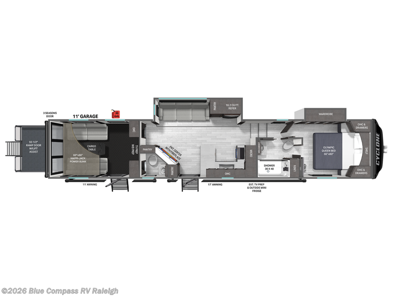 New 2026 Heartland Cyclone 3511 available in Raleigh, North Carolina