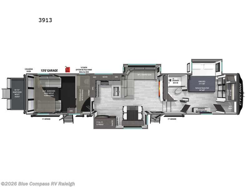 New 2026 Heartland Cyclone 3913 available in Raleigh, North Carolina