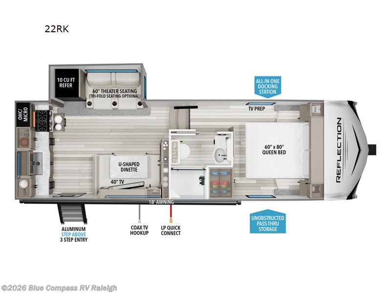 New 2026 Grand Design Reflection 100 Series 22RK available in Raleigh, North Carolina