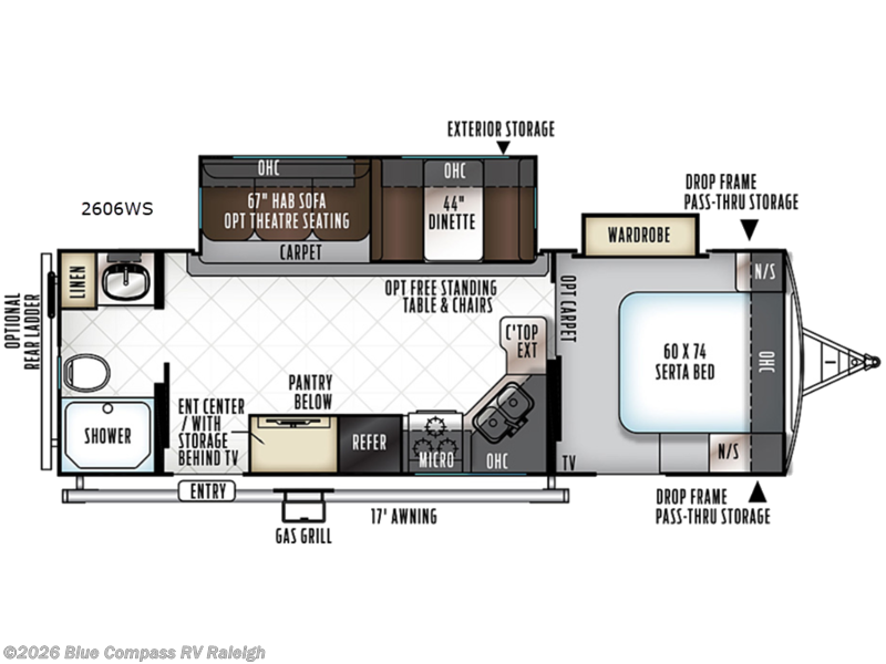 Used 2018 Forest River Rockwood Ultra Lite 2606WS available in Raleigh, North Carolina