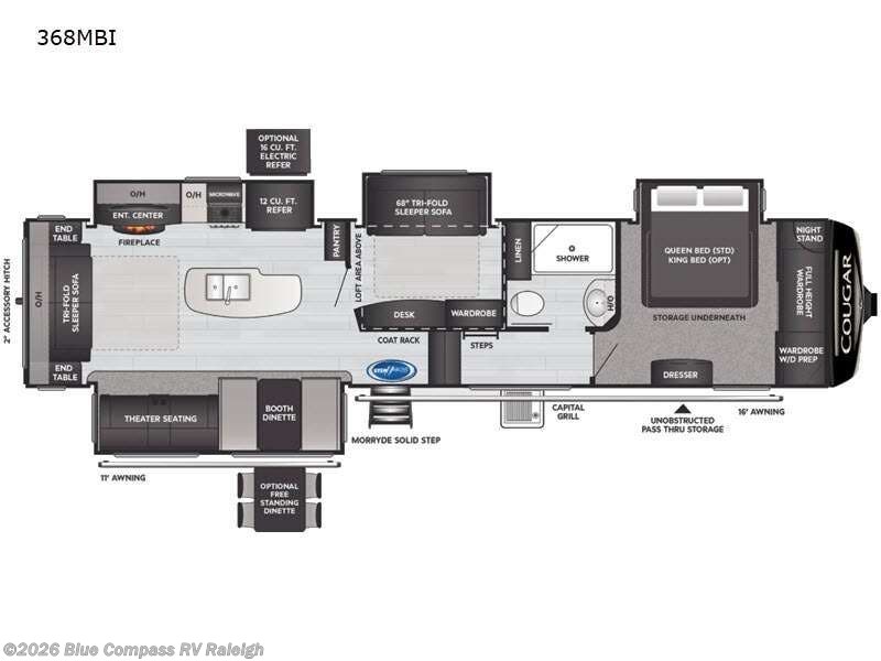 Used 2021 Keystone Cougar 368MBI available in Raleigh, North Carolina