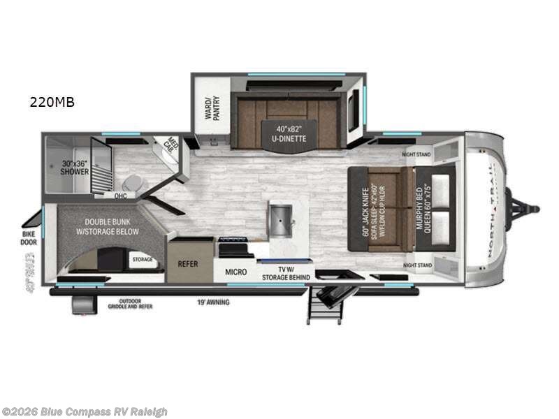 New 2026 Heartland North Trail 220MB available in Raleigh, North Carolina