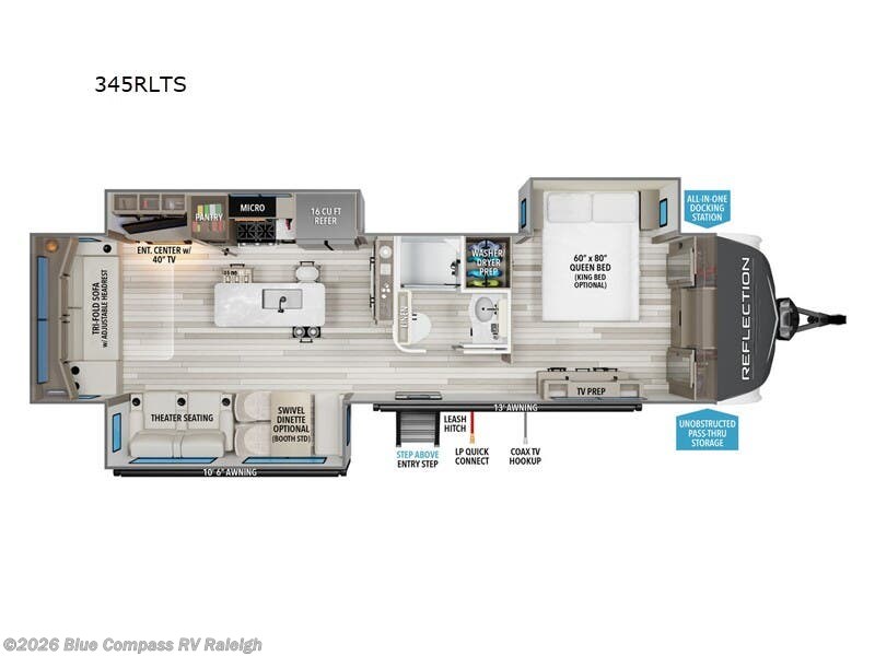 New 2026 Grand Design Reflection 345RLTS available in Raleigh, North Carolina