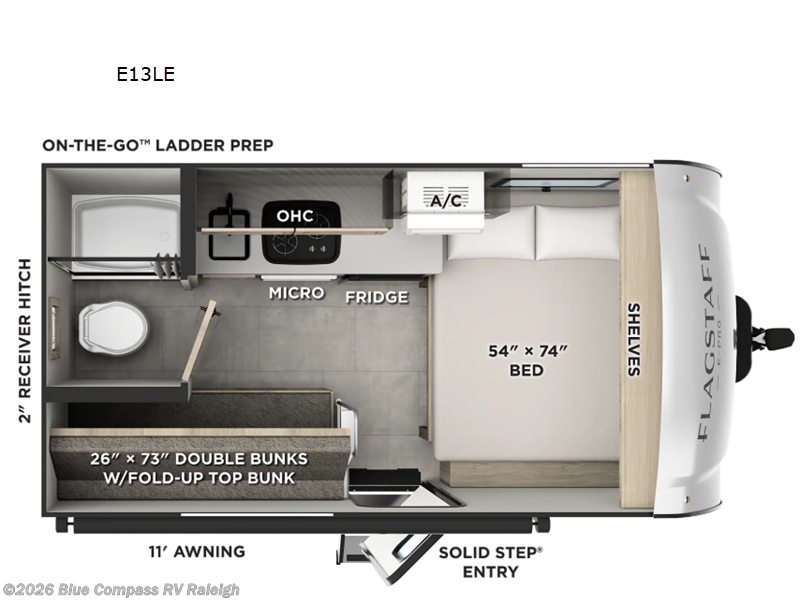 Used 2026  Forest River Flagstaff E-Pro E13LE by Forest River from Blue Compass RV Raleigh in Raleigh, NC