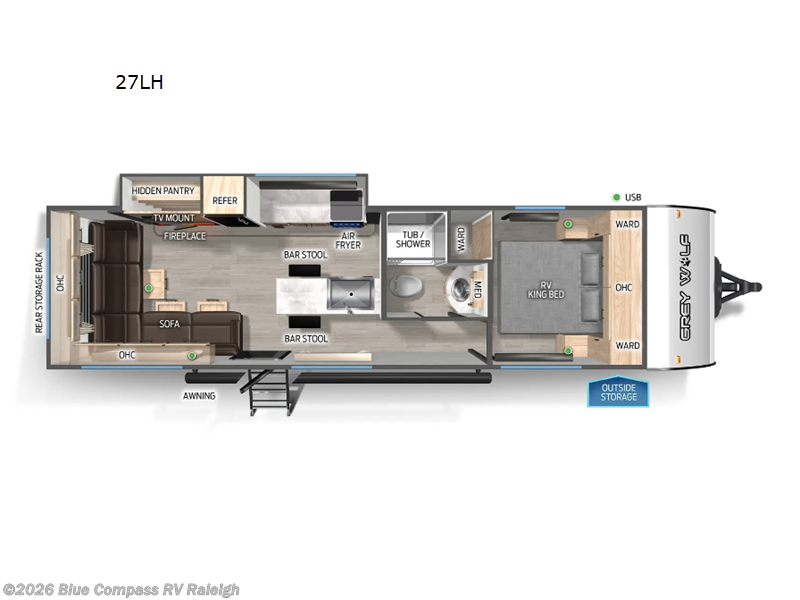 Used 2025 Forest River Cherokee Grey Wolf 27LH available in Raleigh, North Carolina