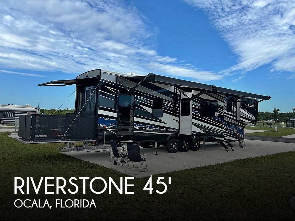 Used 2023 Forest River RiverStone 45BATH Toy Hauler available in Ocala, Florida