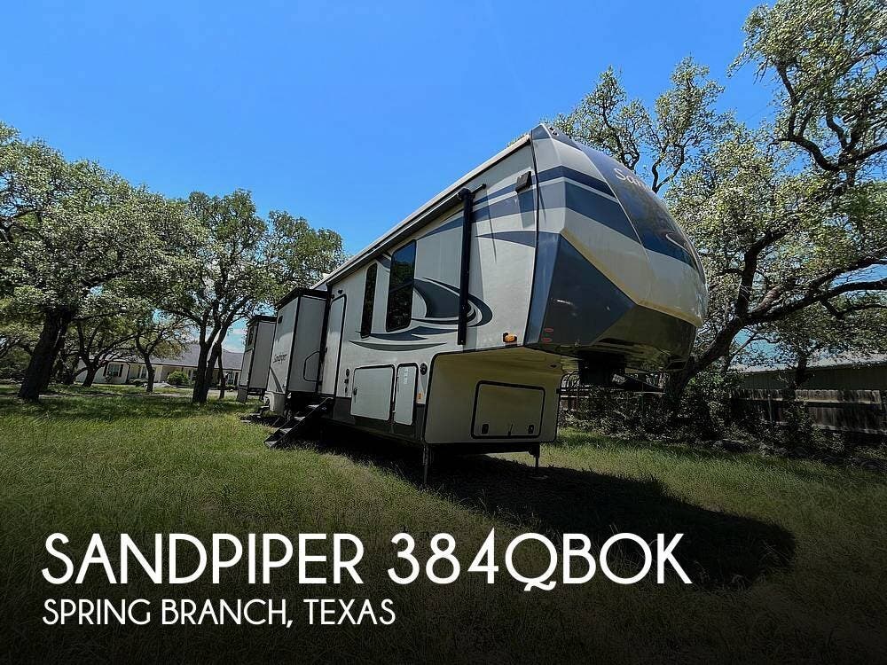 Used 2020 Forest River Sandpiper 384QBOK available in Spring Branch, Texas