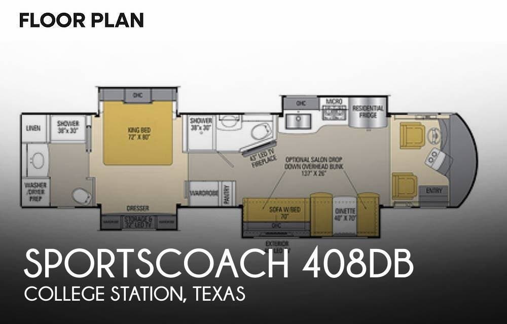 Used 2018 Coachmen Sportscoach 408DB available in College Station, Texas