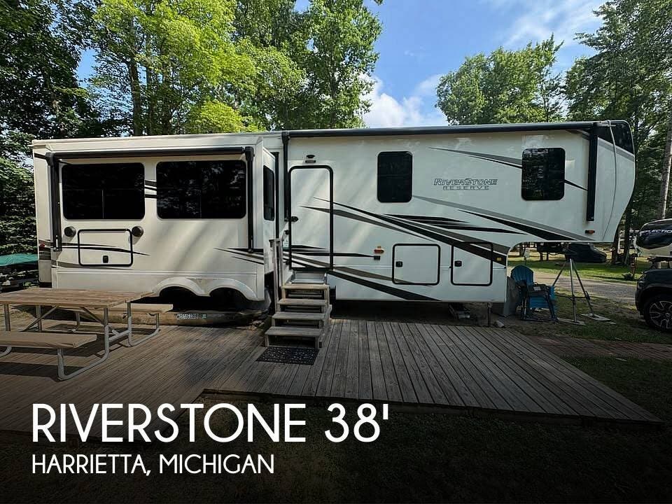 Used 2022  Forest River RiverStone Reserve 3850RK by Forest River from Pop RVs in Harrietta, MI