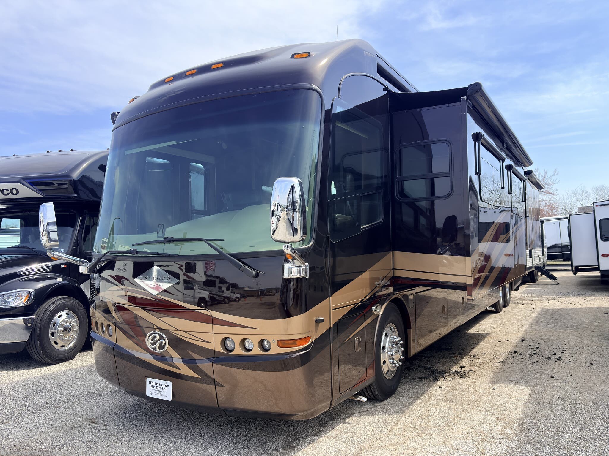 Used 2015 Entegra Coach Anthem 44SL Quad Slide with Dishwasher, Washer & Dryer available in Williamstown, New Jersey