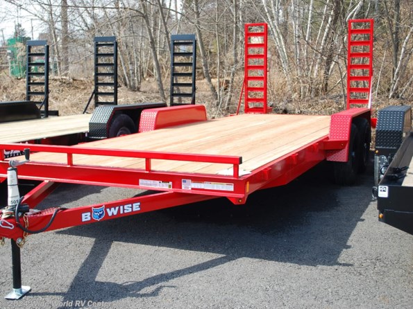 2022 BWISE EH20-10ELE 10K Light Duty Tandem Axle Equipment Trailer available in Wilkes-Barre, PA