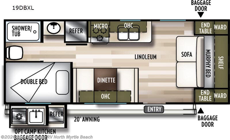 Used 2019 Forest River Wildwood 19DBXL available in Longs, South Carolina
